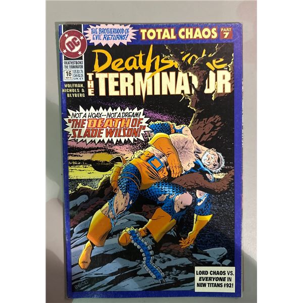 Deathstroke the Terminator #16 (1992) DC Comics Total Chaos Part 7