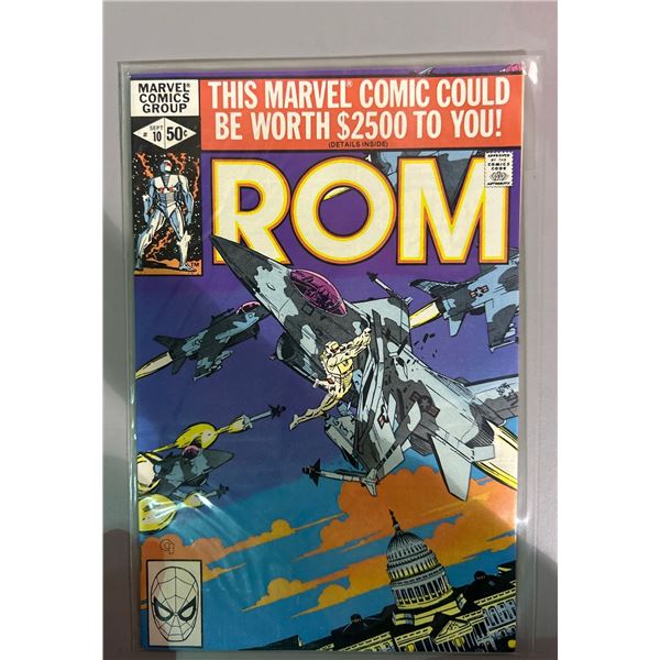 ROM #10 (Marvel Comics, 1980) Bronze Age, "Warrior Over Washington!"