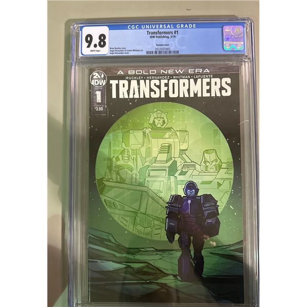 Transformers #1 (IDW, 2019) Variant Cover CGC 9.8 NM/Mint