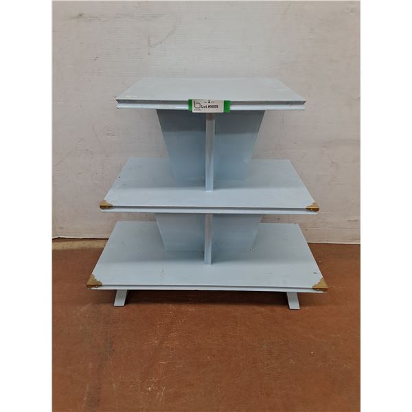 * Vintage Wooden 3-Tier Merchandising Display Table - 27x14x24" - Cannot Ship