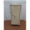 Image 1 : * Vintage Tann Metal Safe - 25x16x42" - Missing 1 Key - Cannot Ship, Dolly Not Included