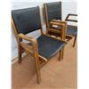 Image 4 : * (2) MCM Wooden Adult Size Stack Chairs - Some Damage - Pickup Only