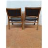 Image 6 : * (2) MCM Wooden Adult Size Stack Chairs - Some Damage - Pickup Only