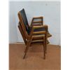 Image 7 : * (2) MCM Wooden Adult Size Stack Chairs - Some Damage - Pickup Only