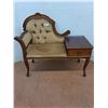 Image 1 : * Vintage "Louis XV Style" Telephone Bench - 37x16x33" - Cannot Ship