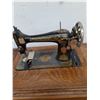 Image 5 : *Antique Singer Sewing Machine Table w/Contents - 36x17x30" Closed - Cannot Ship