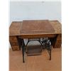 Image 7 : *Antique Singer Sewing Machine Table w/Contents - 36x17x30" Closed - Cannot Ship