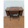 Image 8 : *Antique Singer Sewing Machine Table w/Contents - 36x17x30" Closed - Cannot Ship