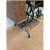 Image 9 : *Antique Singer Sewing Machine Table w/Contents - 36x17x30" Closed - Cannot Ship