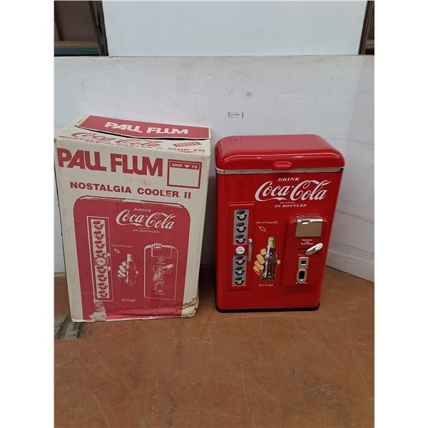 * Coca-Cola Nostalgia Cooler Ice Chest w/Original Box - 38x26x18" Box - Cannot Ship