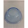 Image 2 : Vintage Federal Glass "Madrid Pattern" 10" Bowl - 1 Chip