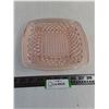 Image 1 : Federal Glass "Depression Glass" 9" Lattice Pattern Plate - 1 Nick