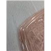 Image 3 : Federal Glass "Depression Glass" 9" Lattice Pattern Plate - 1 Nick