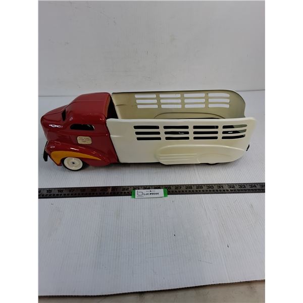 Vintage Wyandotte Pressed Metal "Skeeter's Garage" Stake Truck - 20" Length