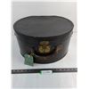 Image 1 : Vintage Eaton's Hat Box w/Hat Pins - 17.5" Diameter x 9" High