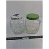Image 1 : (2) Vintage Glass Containers