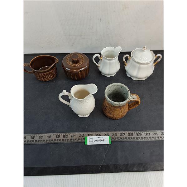Cream & Sugar Dish Sets & Single, Ceramic Mug
