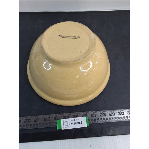 Vintage Medalta Stoneware 10" Bowl