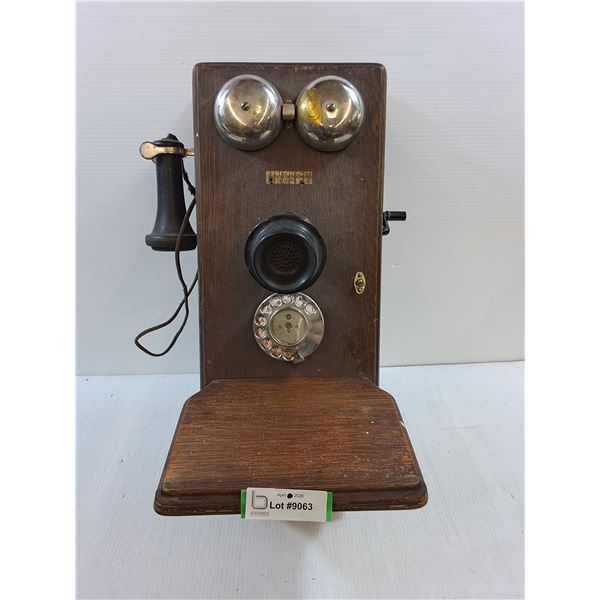 Antique Northern Electric Crank Telephone-has been converted to Rotary - PICK UP ONLY