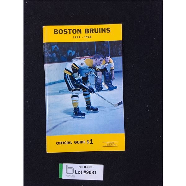 1967-1968 Boston Bruins NHL Guide Book