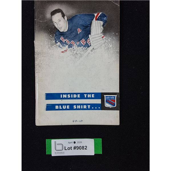 1949-1950 New York Rangers NHL Guide Book