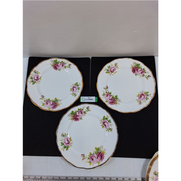 (6) Royal Albert American Beauty 10.25" Plates