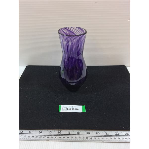 Purple Art Glass Vase