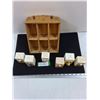 Image 2 : Ceramic Spice Jars in Wall Mountable Holder