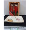 Image 1 : Vintage Bar Set and Ceramic Divided Platter