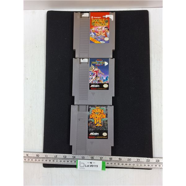 Double Dragon, Double Dragon II and Double Dragon III Game Cartridges-Cannot Guarantee Authenticity