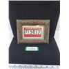 Image 1 : Reproduction 1944 Window License Decal in Frame-6x8"