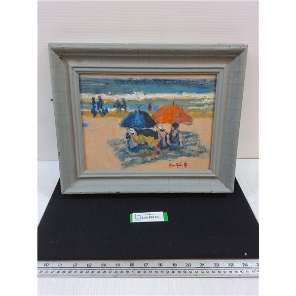 Rose Foster Painting in 16x13" Wood Frame