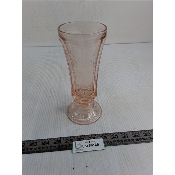 Vintage Indiana "Madrid Style" Pink Glass Vase