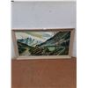 Image 1 : * Wood Framed "Wilderness" Print by Jerry Doell - 53" x 29" - Cannot Ship