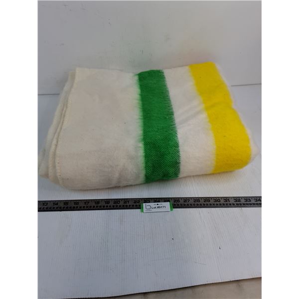 "Hudson's Bay Style" Acrylic/Wool Blanket - 66" x 86"