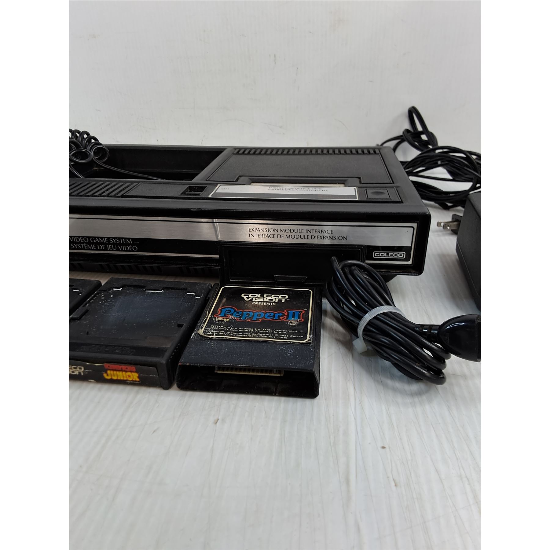 Coleco Vision Video Game System w/3 Cartridges - Not Working, As is ...