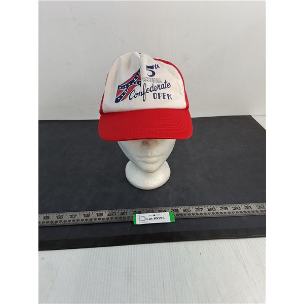 Vintage "5th Annual Confederate Open" Ball Cap - Mannequin Not Included
