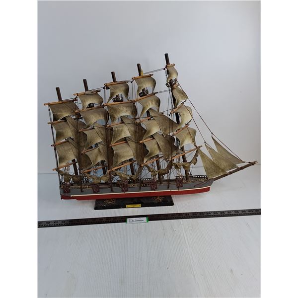 # Replica Sail Ship "Challenge - 1851" Mantle Decor - 29" Length x 21" Height - PICK UP ONLY