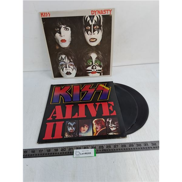 Kiss Records (Alive II - 2 Record Set, Dynasty - Cover Only)