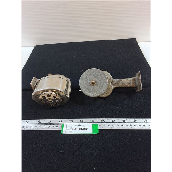 Pencil Sharpener, Manual Crank Speedo Sharpener Grinding Wheel