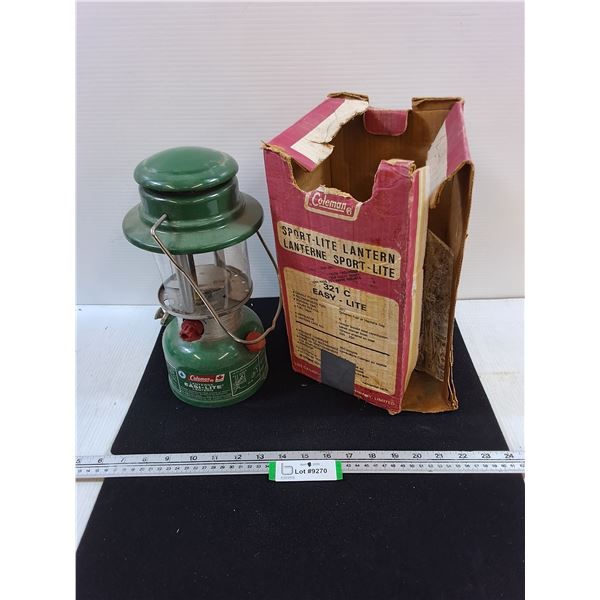 Coleman Single Mantle Lantern 321C-Dated 1/83 with Original Box - PICK UP