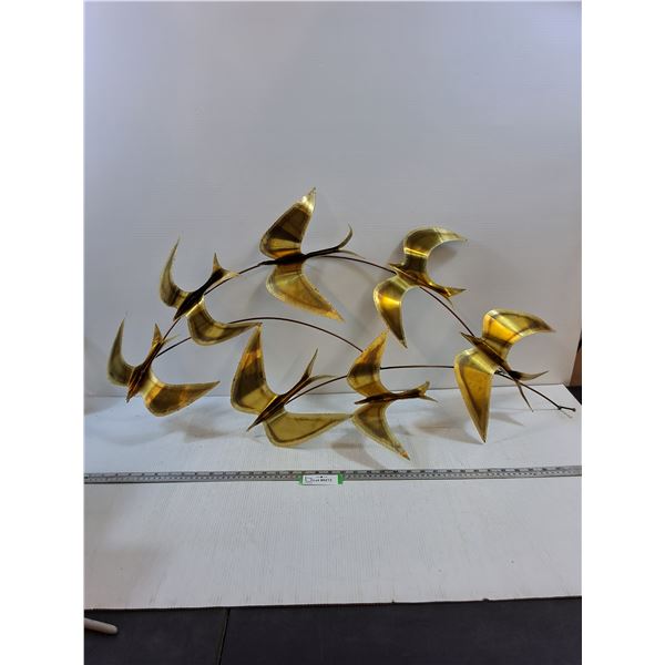 Brass Bird Wall Decor - PICK UP ONLY