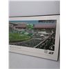 Image 3 : Framed Panoramic Photograph Featuring Inaugural Game at New Mosaic Stadium-40"x14" -PU