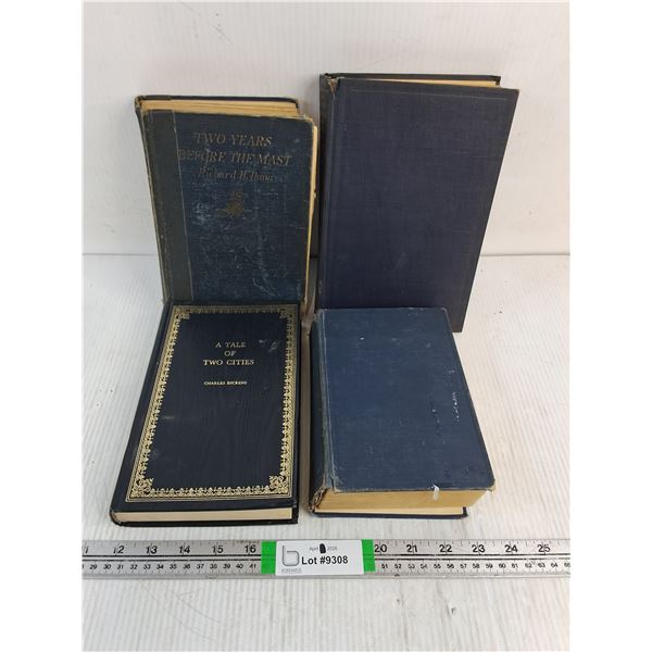 (4) Vintage Books-Tale of Two Cities-Two Years Before the Mast-The Quest of Youth-Mineral Resources