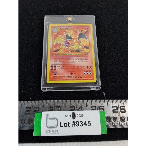 Pokemon "Charizard" Collector Card w/Protector - Unauthenticated