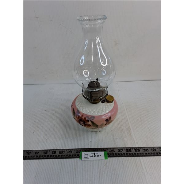 Antique Milk Glass Oil Lamp - PICK UP