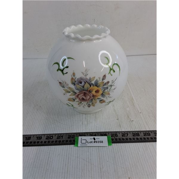 Antique Milk Glass Oil Lamp Shade