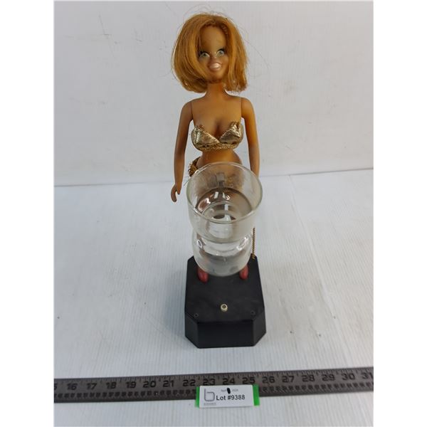 "Go-Go-Girl" Battery Powered Drink Mixer from 1960's - Untested