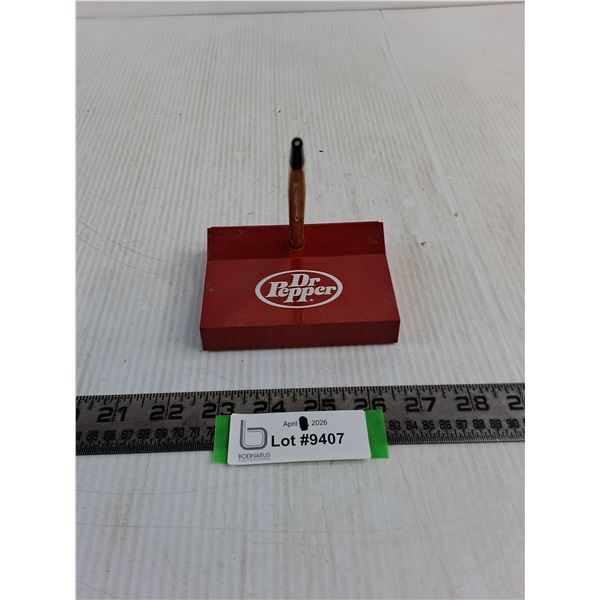 Sheaffer "Dr. Pepper" Pen Holder & Pen