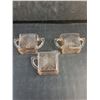 Image 3 : (3) Vintage Hazel Atlas Pink "Chevron Pattern" Depression Glass Bowls & Pitcher